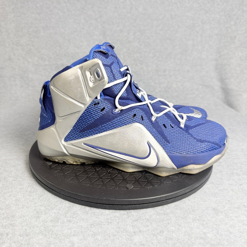 Nike LeBron 12 What If Deep Royal Blue Metallic Silver 684593-410 Mens 8.5